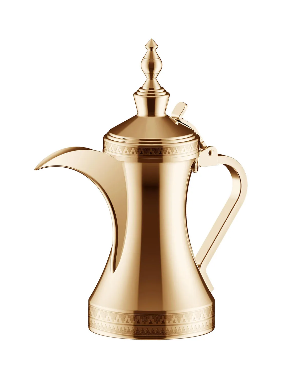 Alsaif Stainless Steel Arabic Coffee Dallah Gold