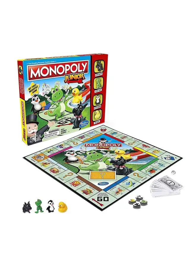 Monopoly My First Monopoly Junior Hasbro Board Game For Kids Indoor Home Game 2 To 6 Players