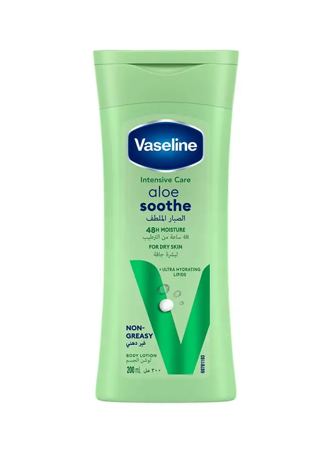 Vaseline Intensive Care Body Lotion For Dry Skin Aloe Soothe 200ml