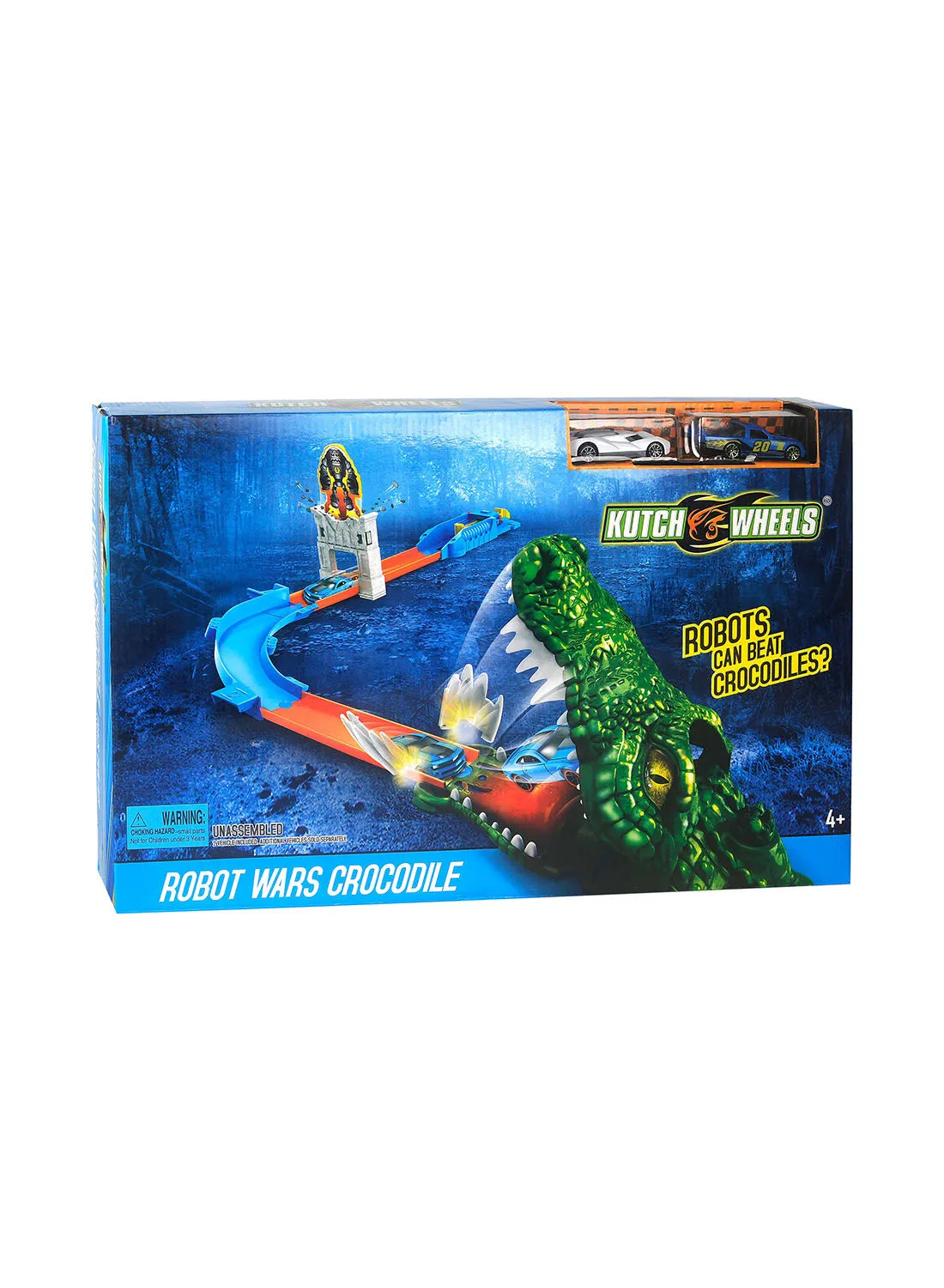 KUTCH WHEELS Car Race Track Set - Robot Wars Crocodile Multicolour