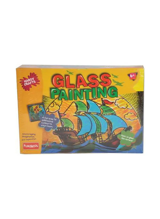 Funskool Glass Painting Using Acrylic Paints Art And Craft Kit For Kids