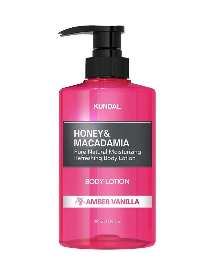KUNDAL Honey And Macadamia Body Lotion Amber Vanilla 500ml