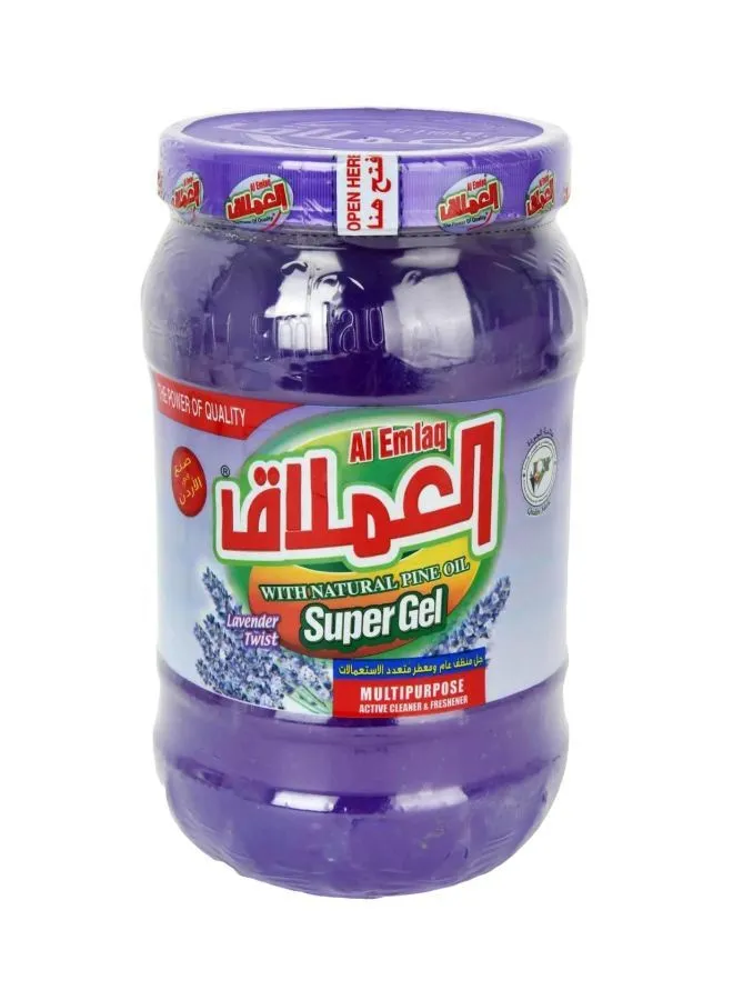 Al Emlaq Super Gel With Natural Pine Oil Lavender Twist Multipurpose Clear 2kg