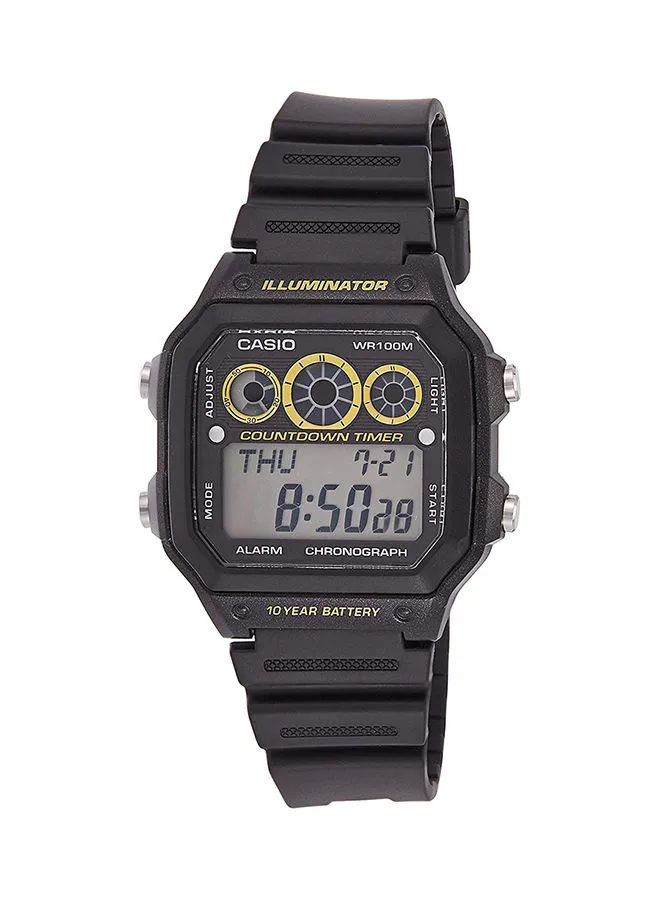 CASIO Boys' Resin Digital Wrist Watch AE-1300WH-1AVDF - 45 mm - Black