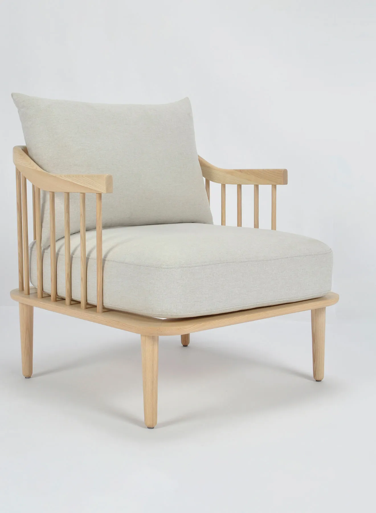 Switch Armchair In Beige Wooden Chair Size 73X77X86