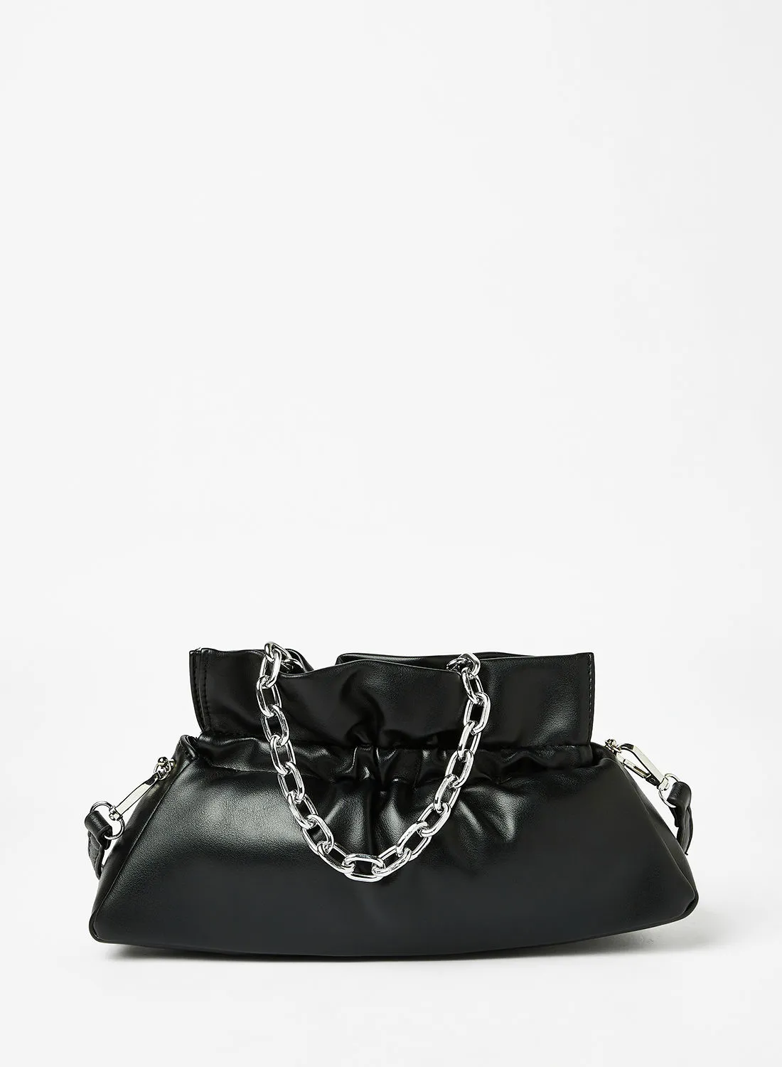 Sivvi x D'Atelier Faux Leather Crossbody Bag Black