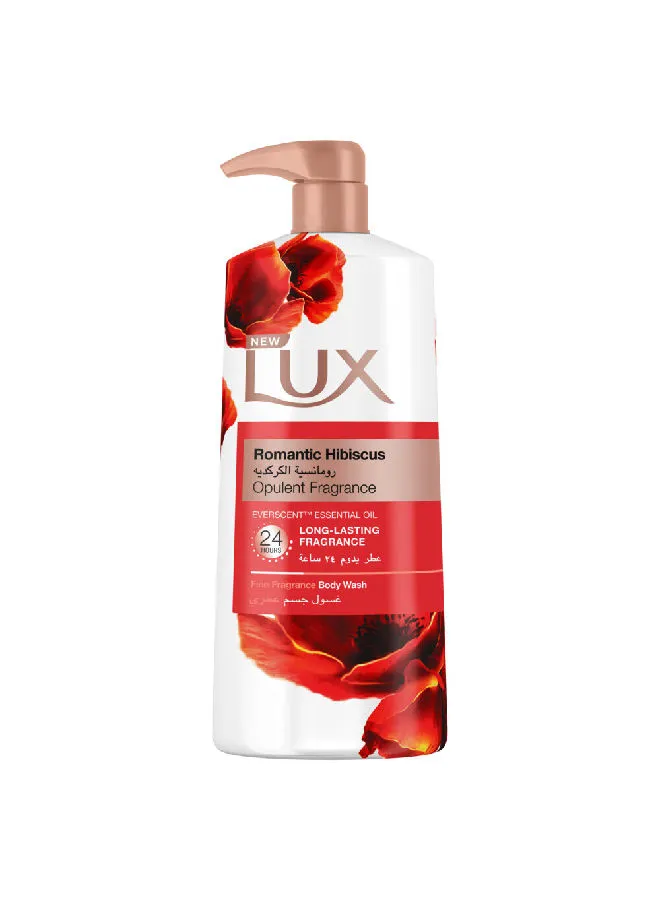 Lux Perfumed Body Wash Romantic Hibiscus For 24 Hours Long Lasting Fragrance 700ml