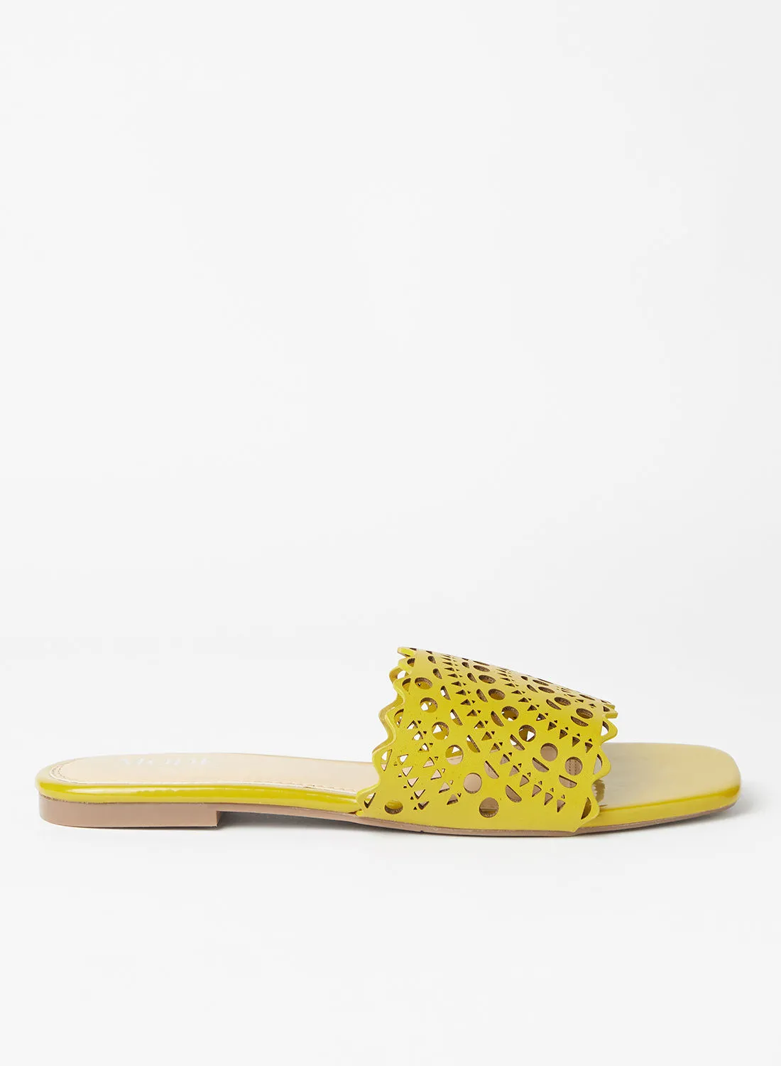Mode By Red Tape Casual Flat Slides Mustard