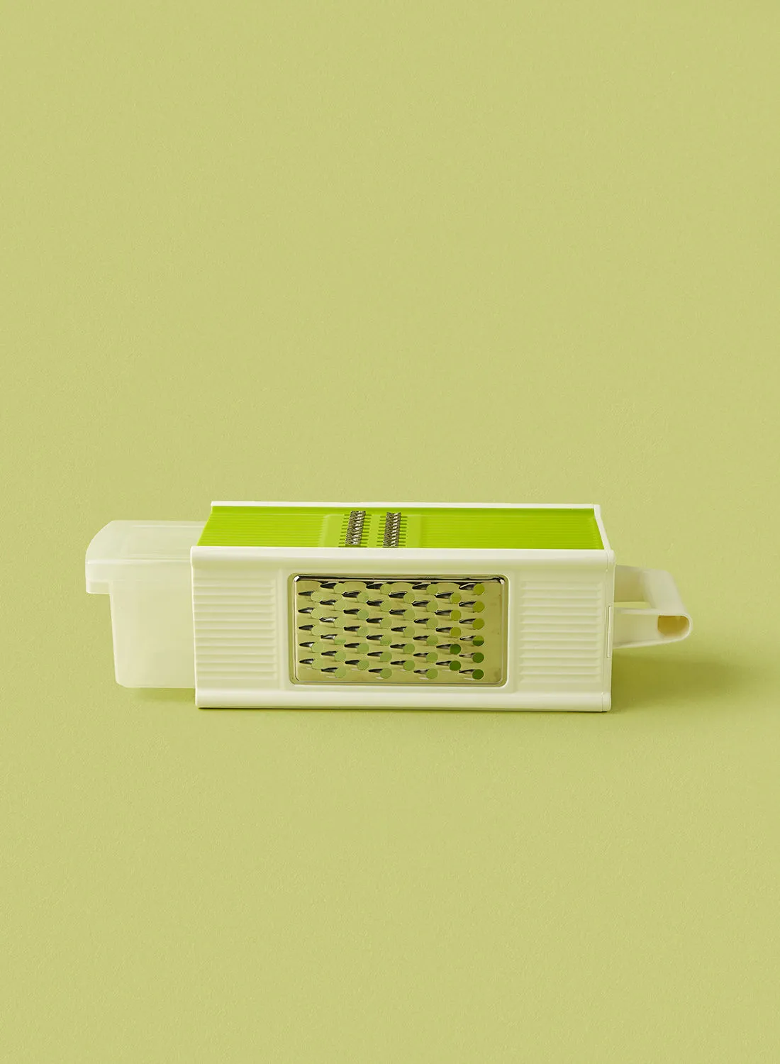 noon east Vegetable Grater With Box - Vegetable Grater With Box - Kitchen Accessories - Kitchen Tool - Fruits - Green/White