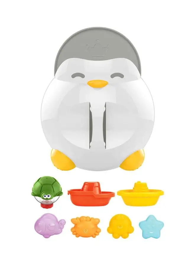 HUANGER 8-Piece Water Bath Toys With Storage Box Set