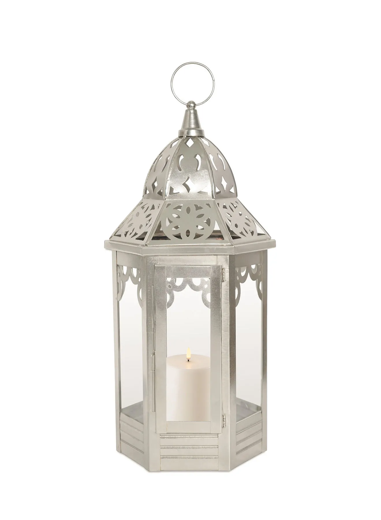 ebb & flow Modern Ideal Design Handmade Lantern Unique Luxury Quality Scents For The Perfect Stylish Home Silver 12X12X40centimeter