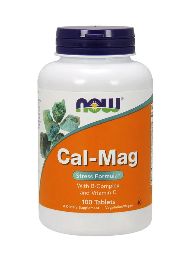 Now Foods Calcium Magnesium Stress Formula 100 قرص