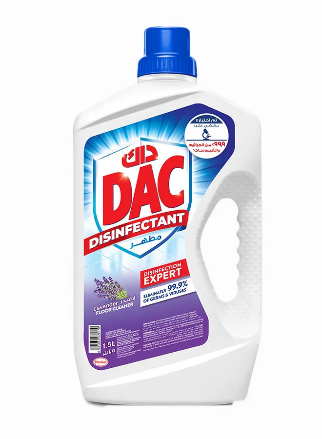 Dac Disinfectant With Total Protection Kills 99.9% Of Germs Lavender 1.5Liters