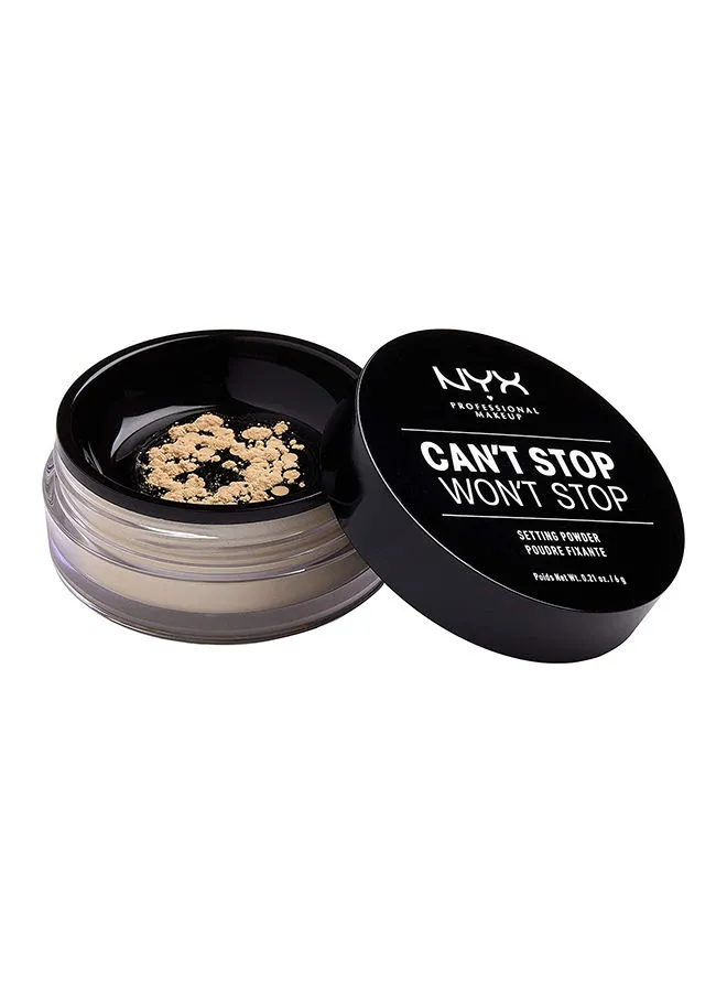 NYX PROFESSIONAL MAKEUP Can't Stop Won't Stop Setting Powder Light-Medium 02