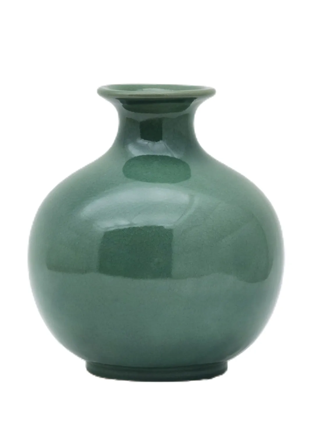 ebb & flow Classic Artistic Shape Ceramic Vase Unique Luxury Quality Material For The Perfect Stylish Home N13-070 Teal Green 25.5 x 29cm