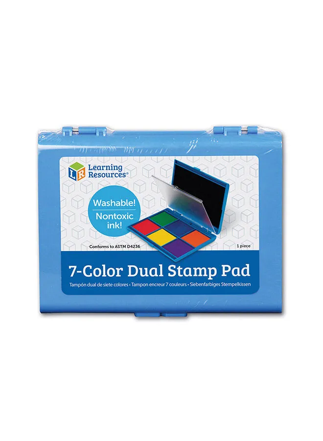 Learning Resources Jumbo 7-Colour Ink Dual Stamp Pad