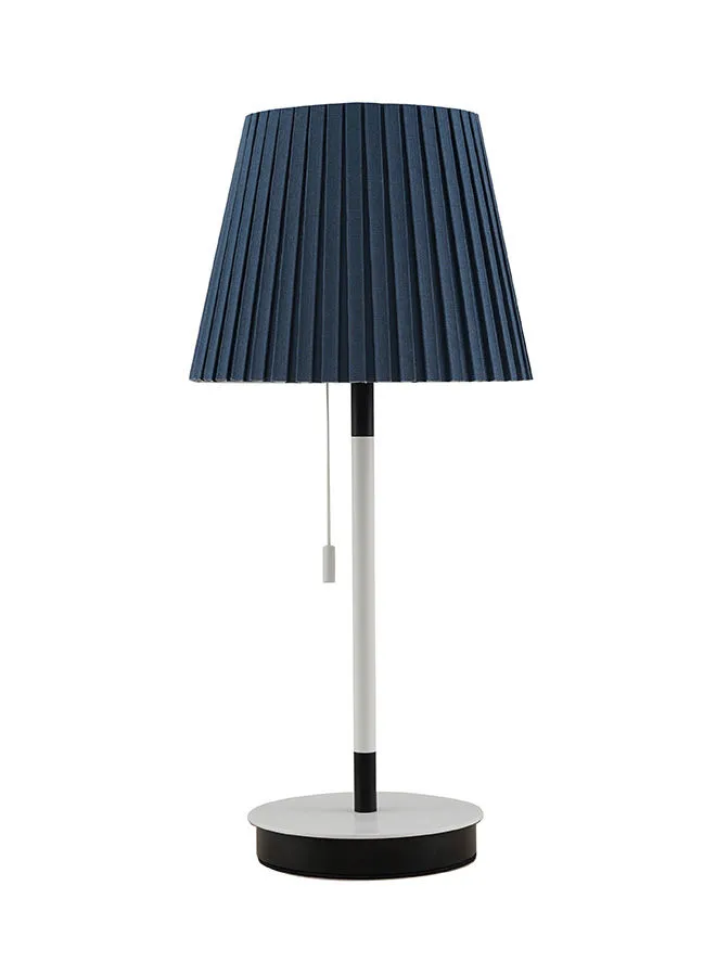 ebb & flow Elegant Style Table Lamp Unique Luxury Quality Material for the Perfect Stylish Home HN2432B Matt black&white&Grey blue 15*22*50.5cm