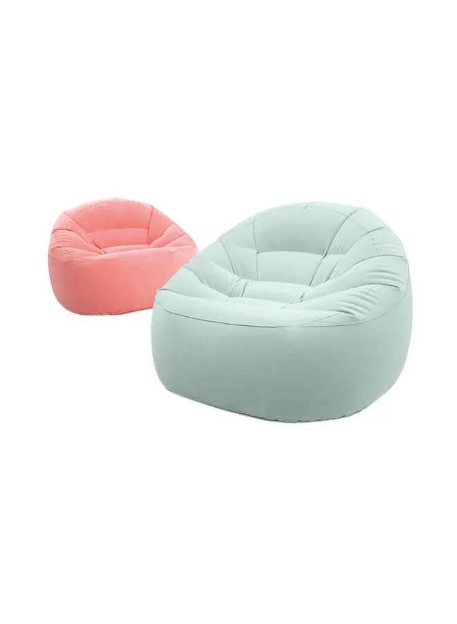 INTEX Beanless Bag Inflatable Chair - Pink and Blue Assortment Pink/Blue 112x104x74cm