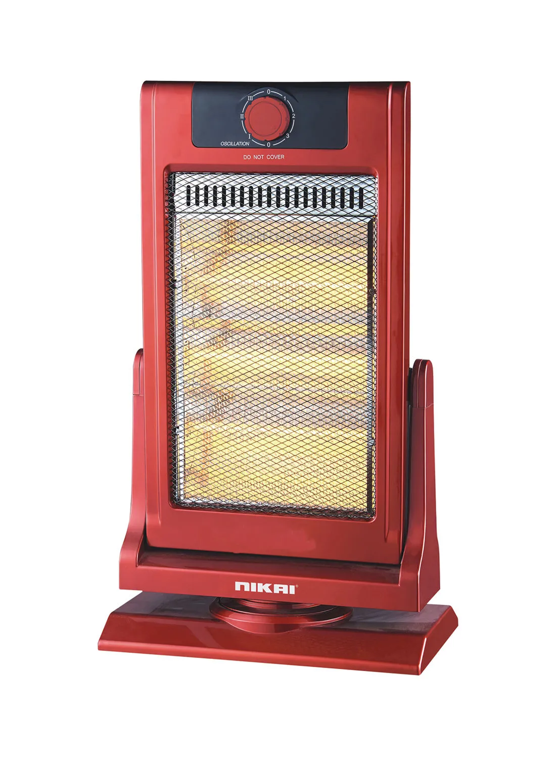 NIKAI Electric Halogen Heater 1200 W NHH6500 red