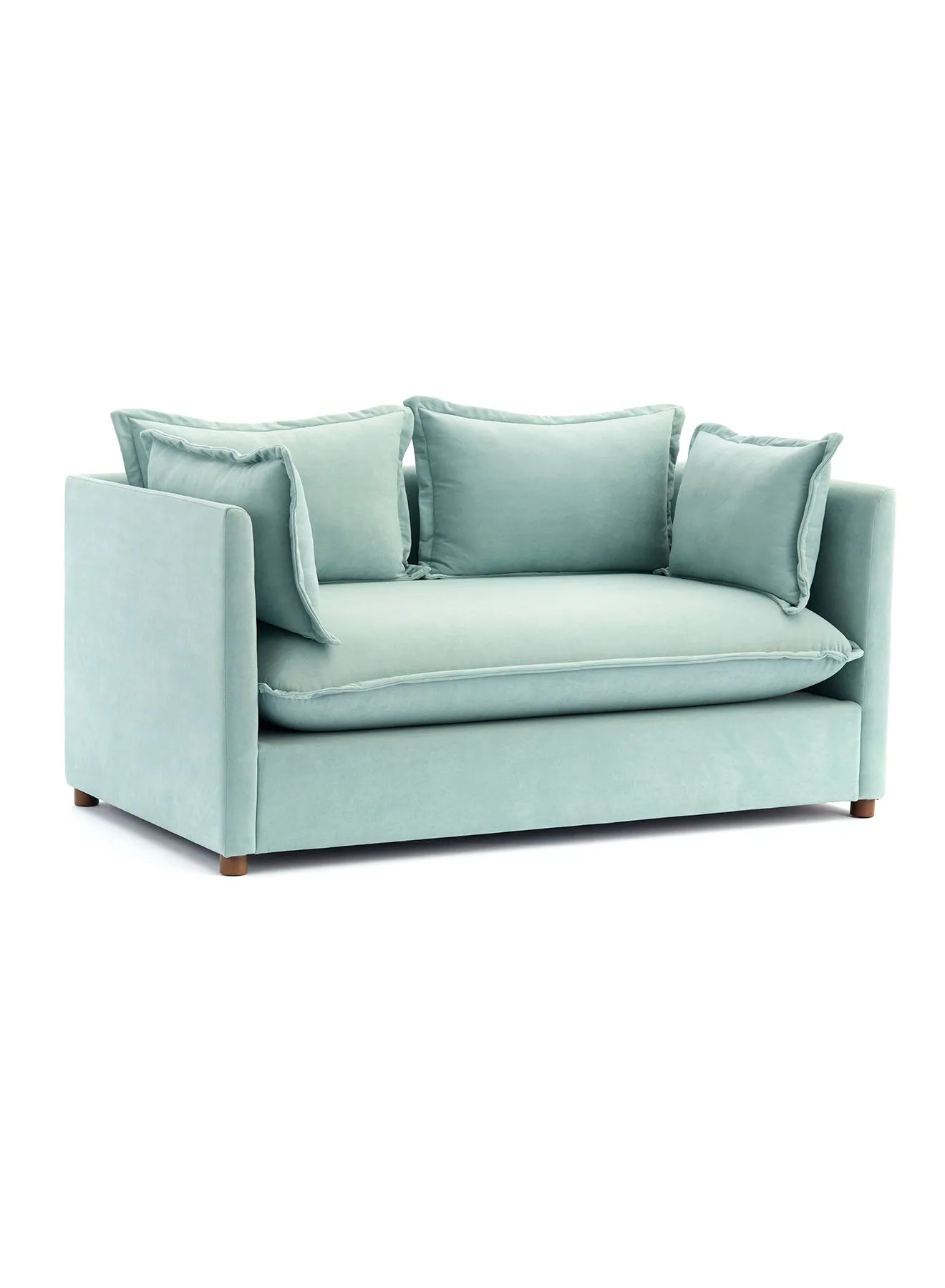 ebb & flow Sofa Luxurious - Blue Wood Couch - 1770 X 990 X 693 - 2 Seater Sofa Relaxing Sofa