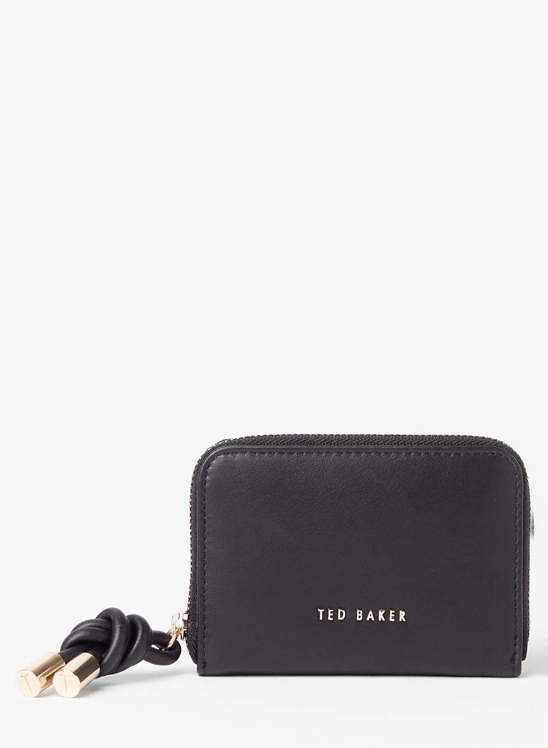 Ted Baker Knotted Zip Around Mini Clutch Black