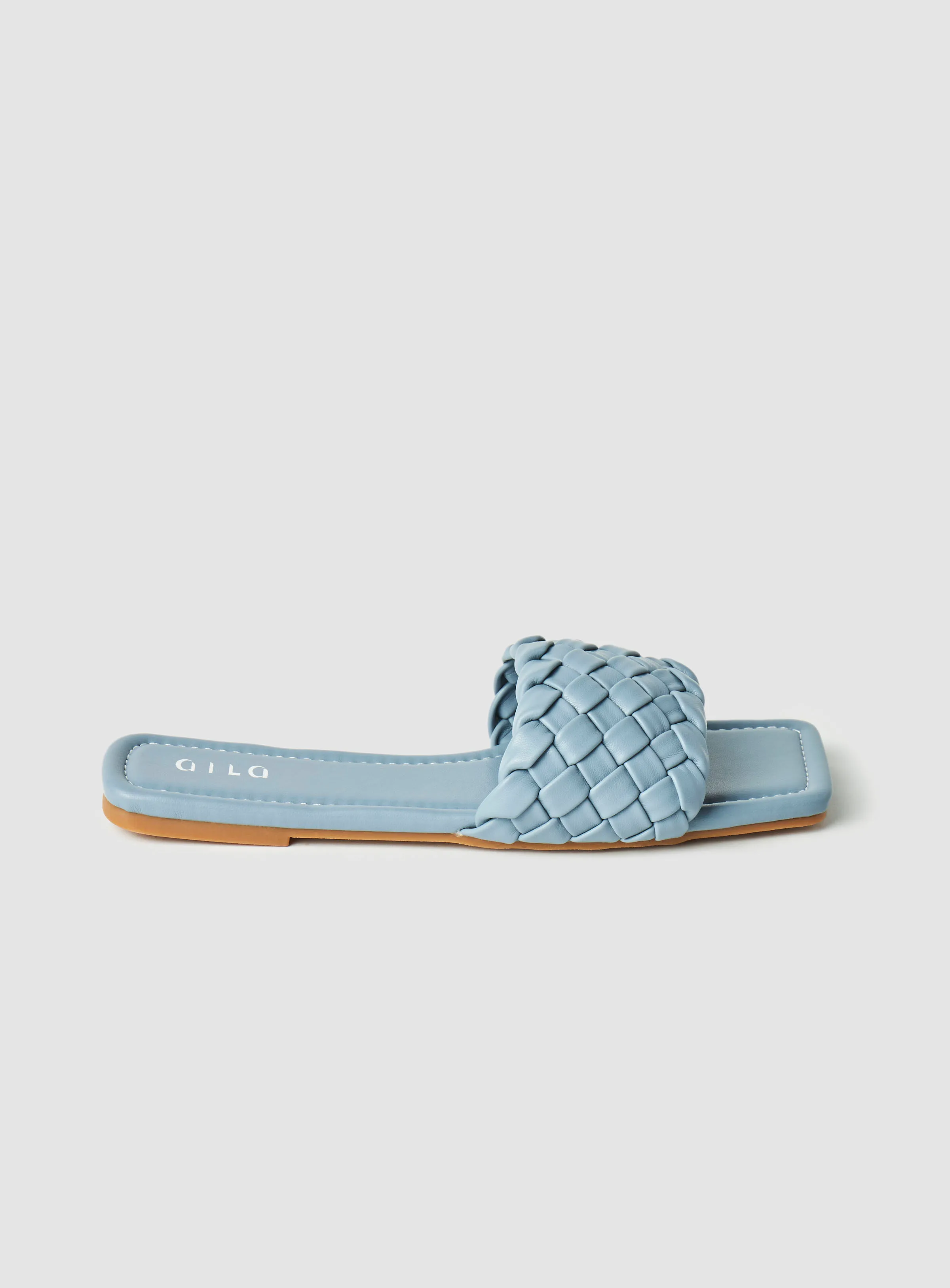 Aila Casual Flat Sandals Blue