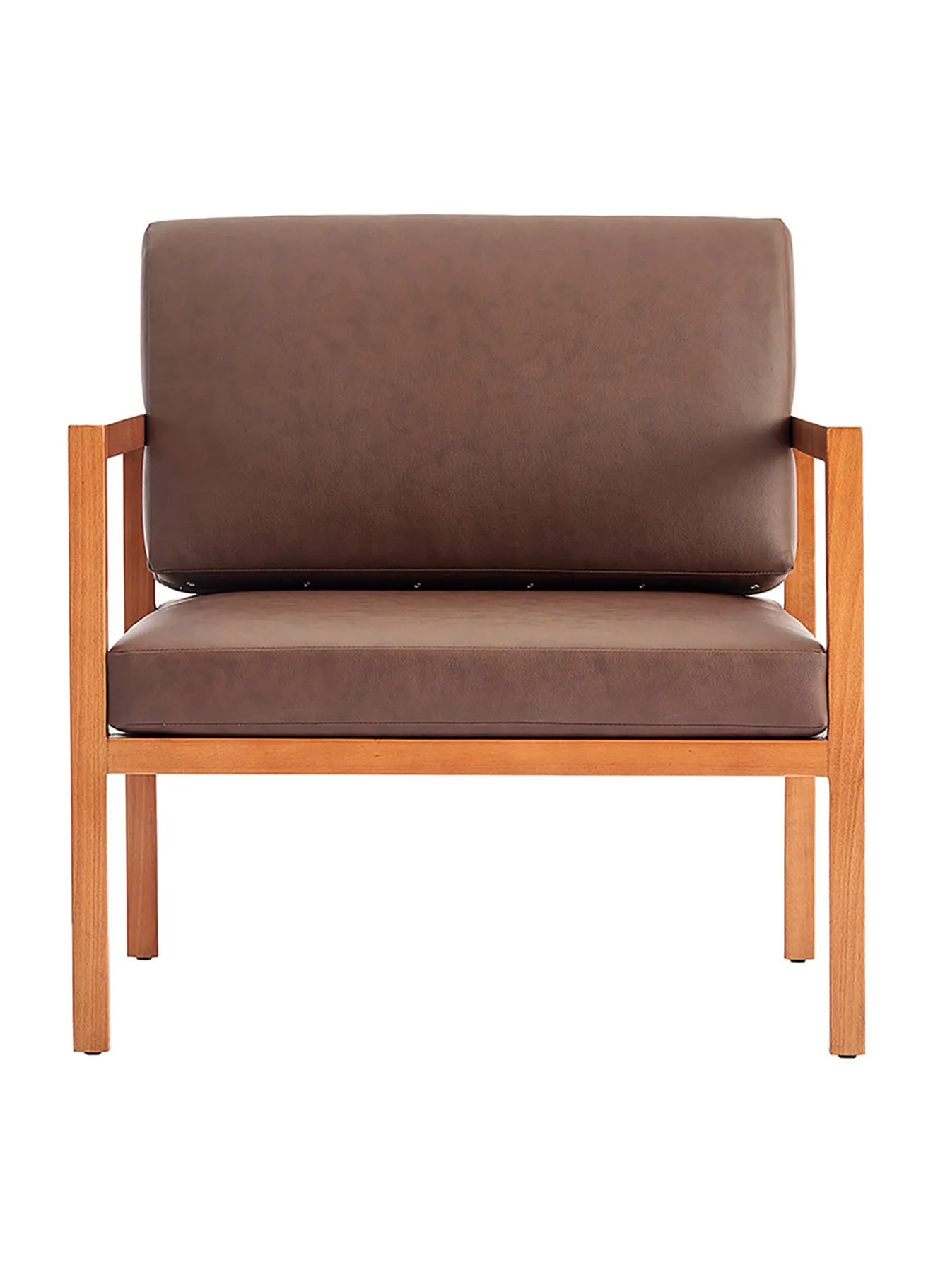 ebb & flow Armchair Luxurious - In Brown Wooden Chair Size 762 X 740 X 735