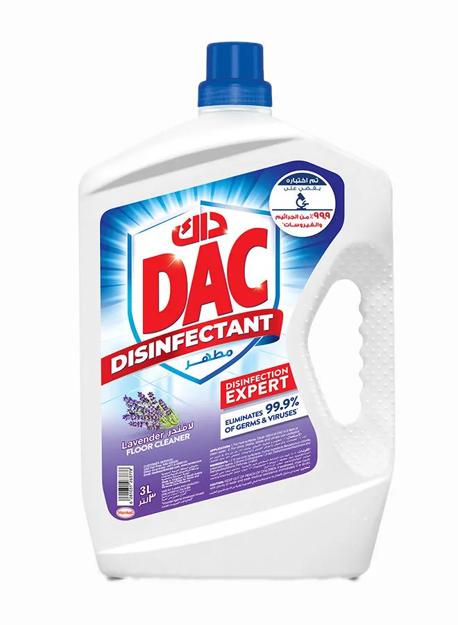 Dac Disinfectant With Total Protection Lavender 3Liters