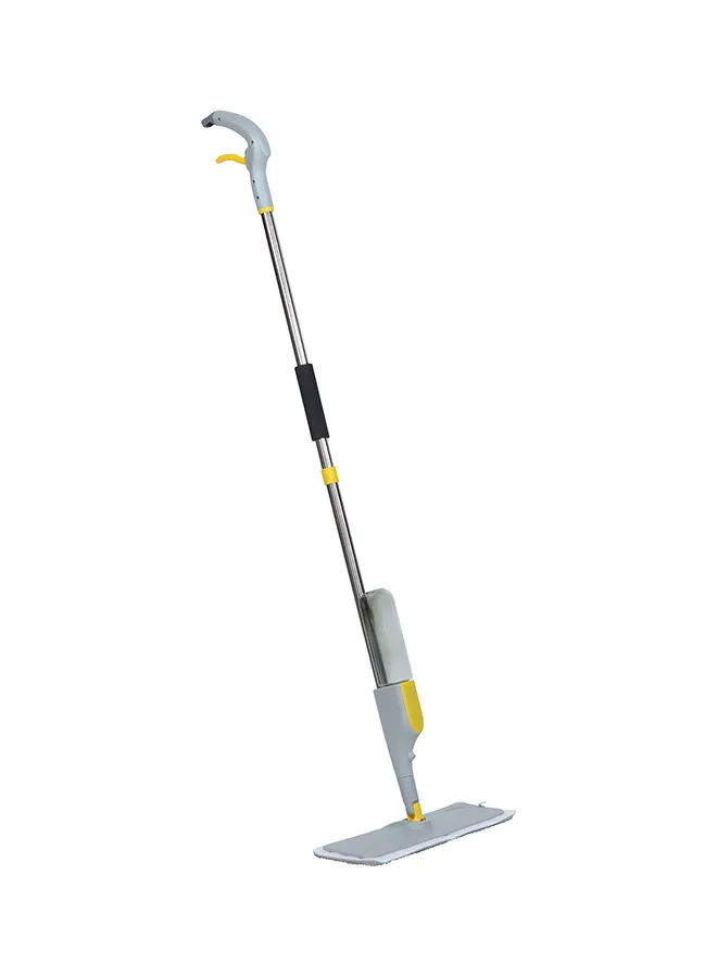 APEX Cleaning Spray Mop Sweeper With Microfiber Cloth Yellow/Grey 36x13x131cm