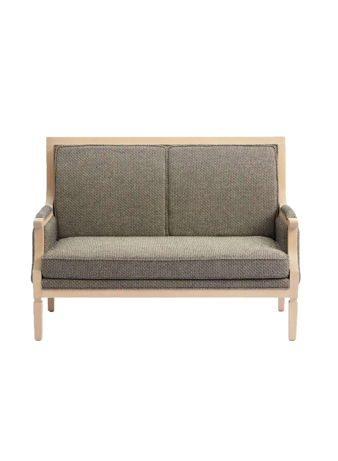 ebb & flow Sofa Luxurious - Brown/Grey Wood Couch - 1380 X 790 X 980 - 2 Seater Sofa Relaxing Sofa