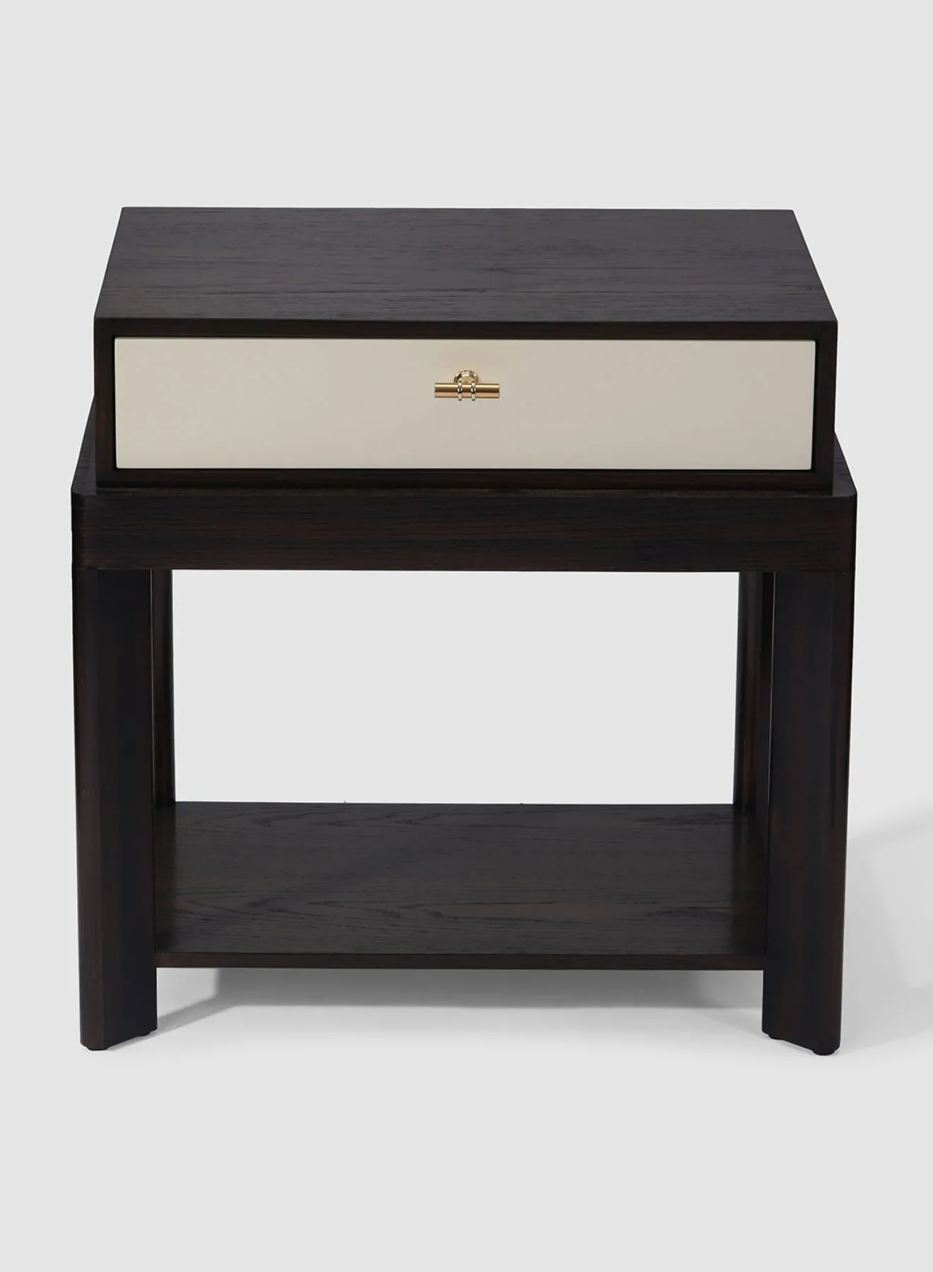 ebb & flow Bedside Table Luxurious - Size 610 X 435 X 600mm Wood Brown/Black Nightstand Comdina - Bedroom Furniture