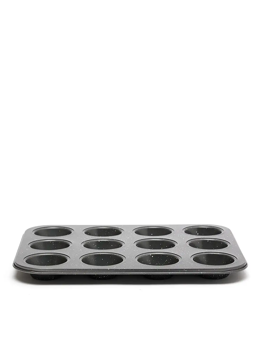 noon east Oven Pan - Made Of Carbon Steel - Muffin Tray - Baking Pan - Oven Trays - Cake Tray - Oven Pan - Granite Dark Grey
