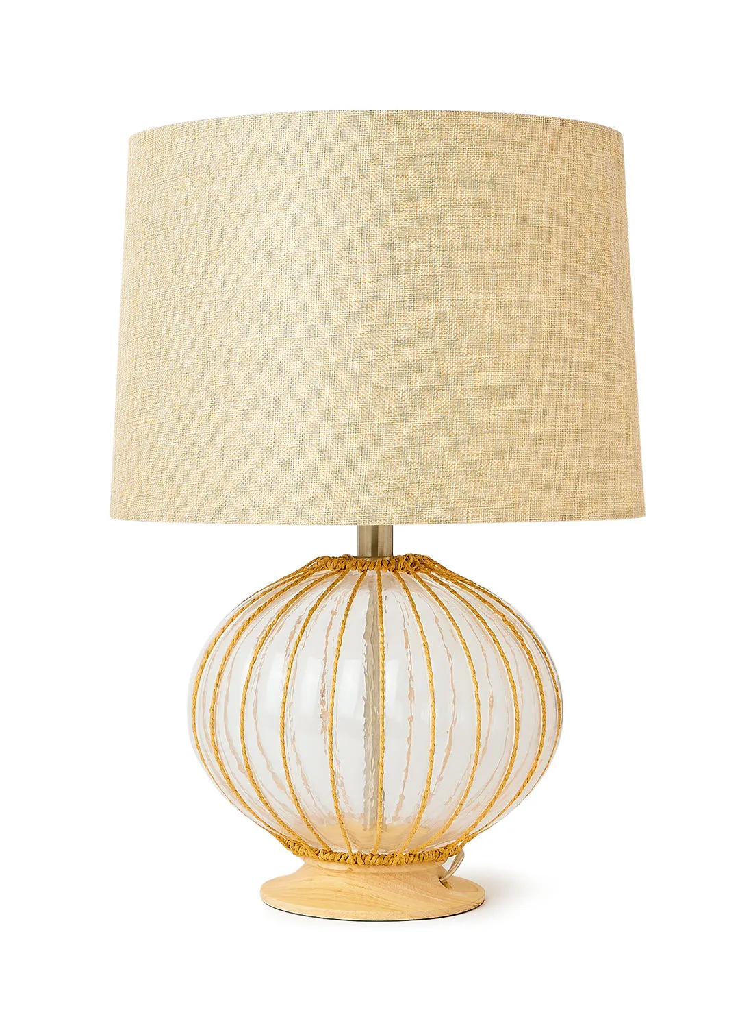 ebb & flow Cord Table Lamp | Lampshade Unique Luxury Qaulaity Material For Stylish Homes