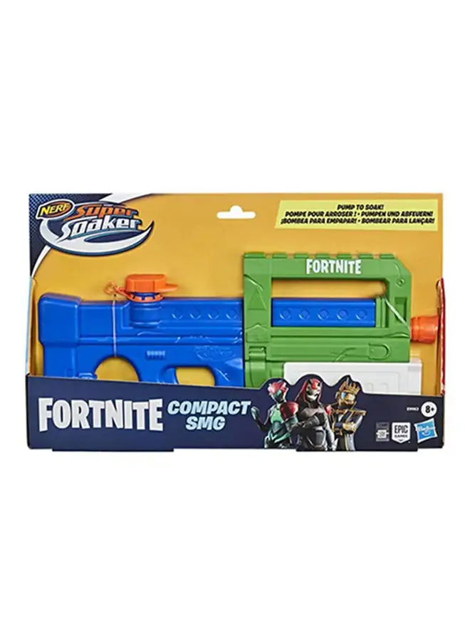 NERF Nerf Super Soaker Fortnite Compact Smg Water Blaster -- Pump-Action Water-Drenching Fun -- For Youth, Teens, Adults
