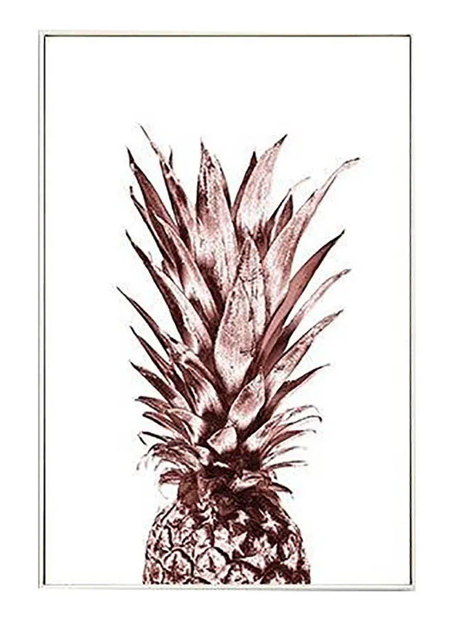 DECOREK Pineapple Printed Canvas Painting Brown 57 x 71 x 4.5centimeter