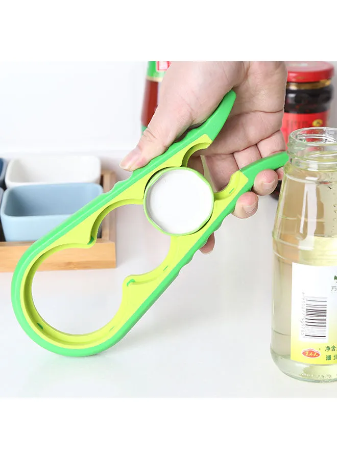 Amal 2 Piece Opener Set - Can Opener - Jar Opener - Kitchen Accessories - Kitchen Tools - Bottle Opener - Yellow/Green