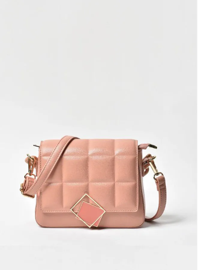 Jove Stylish Casual Crossbody Bag For Women Blush Pink