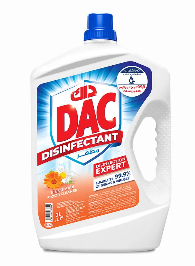 Dac Disinfectant With Total Protection Floral Floral 3Liters