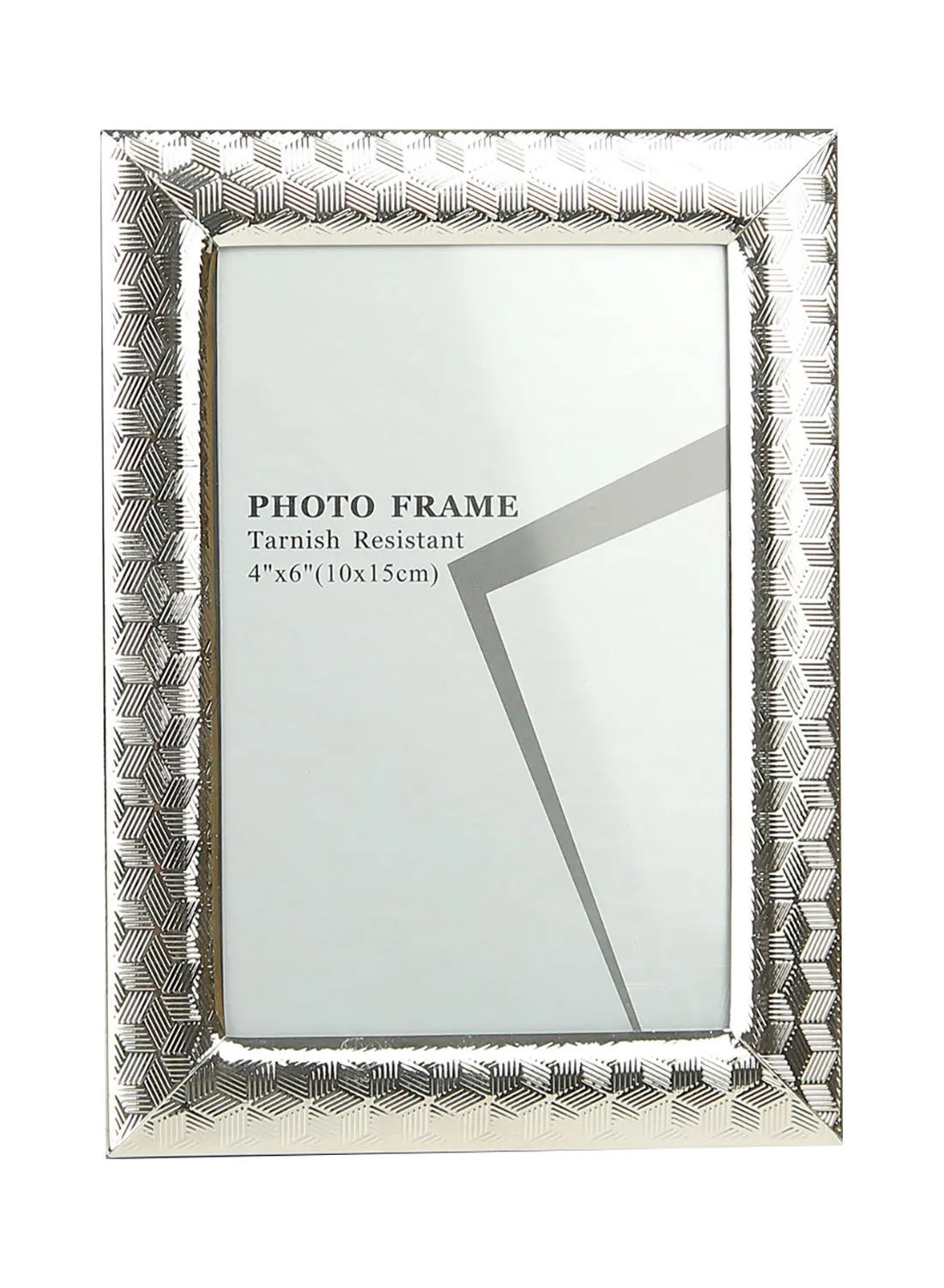 Switch Tabletop Photo Frames With Outer Frame Silver Outer frame size--L13.8xH19 cm Photo size--4x6 inch