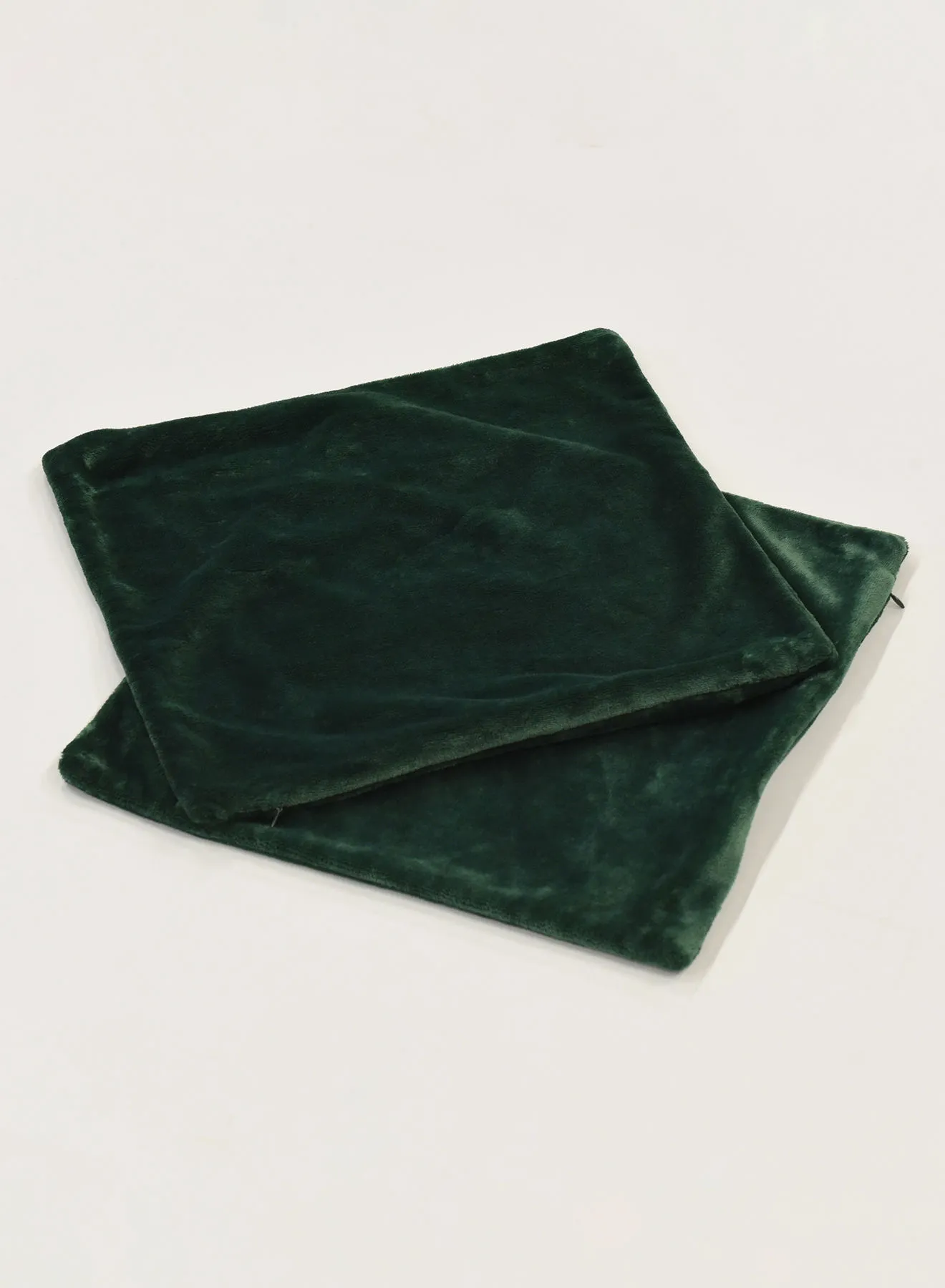 Amal Decorative Cushion Cover - Size 45X45 Cm Green - 100% Polyester 2 Piece - Bedroom Or Living Room Decoration