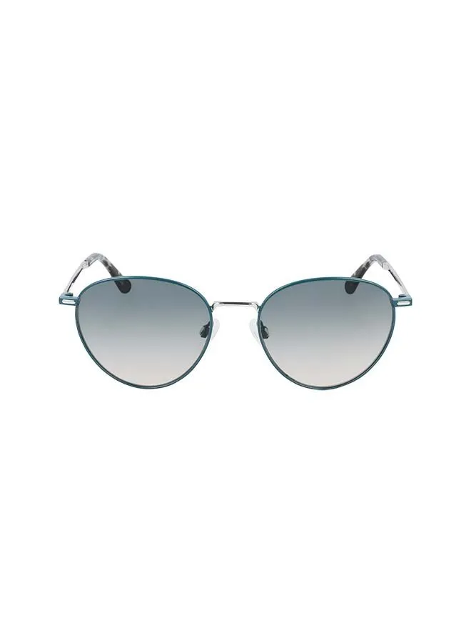 CALVIN KLEIN Women's Full-Rim Metal Round Sunglasses - Lens Size: 52 mm 