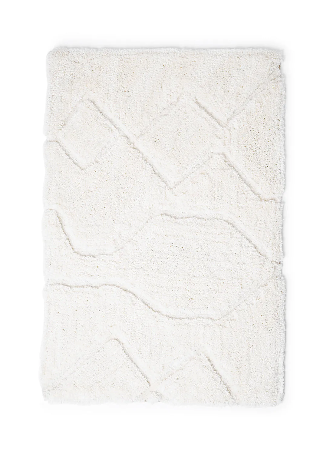 Hometown Bath Mat - 60X90 Cm - 100% Polyester - Ivory Color - Bathroom Mat Economical