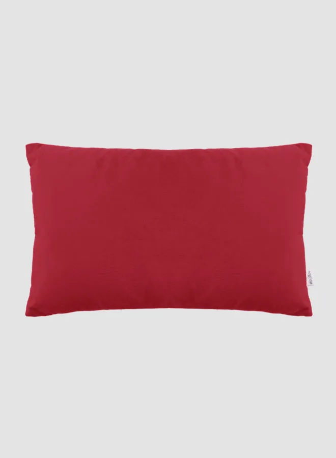 ebb & flow Velvet Solid Color Cushion, Unique Luxury Quality Decor Items for the Perfect Stylish Home Red 30 x 50cm