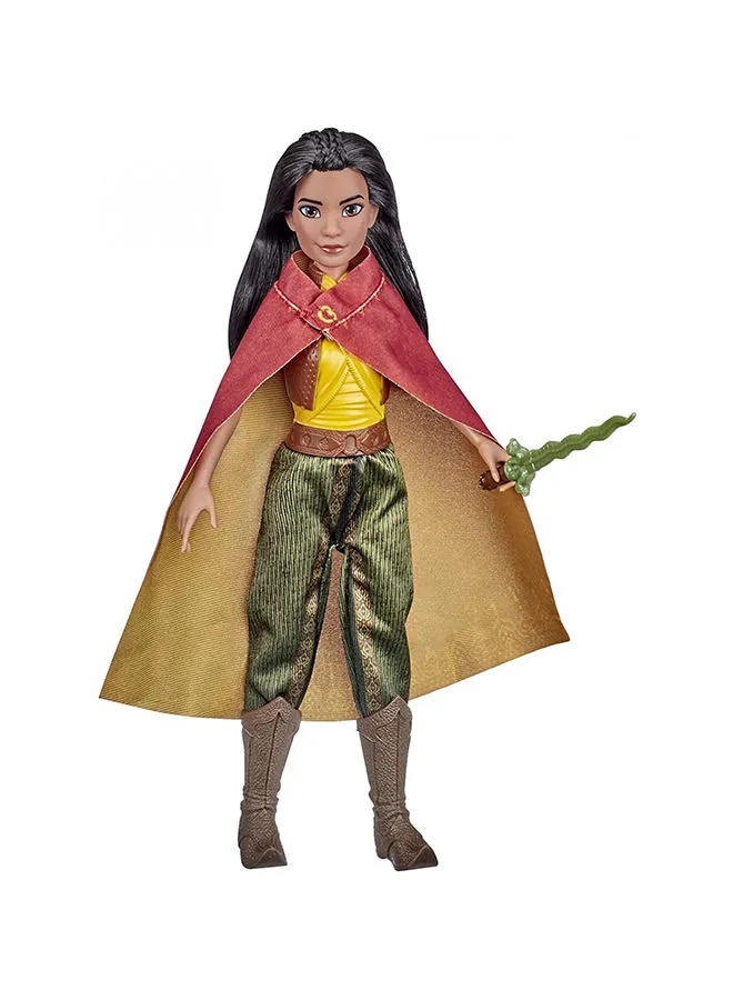 Disney Disney Raya Fashion Doll with Clothes, Shoes, and Sword, Inspired by Disney's Raya and the Last Dragon Movie, Toy for Kids 3 Years and Up 5.1x14x35.56cm
