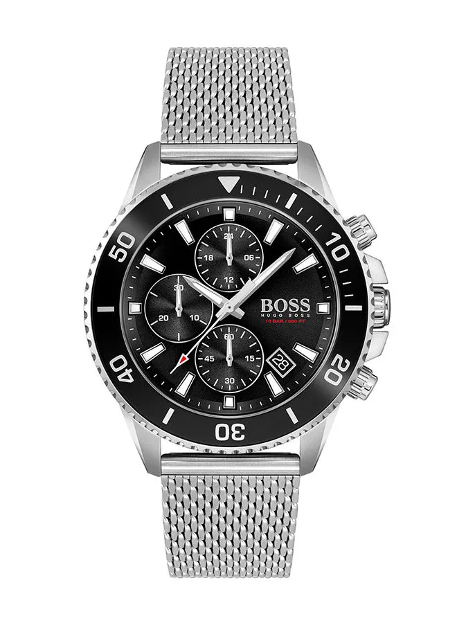 HUGO BOSS Men's Admiral  Black Dial Watch - 1513904
