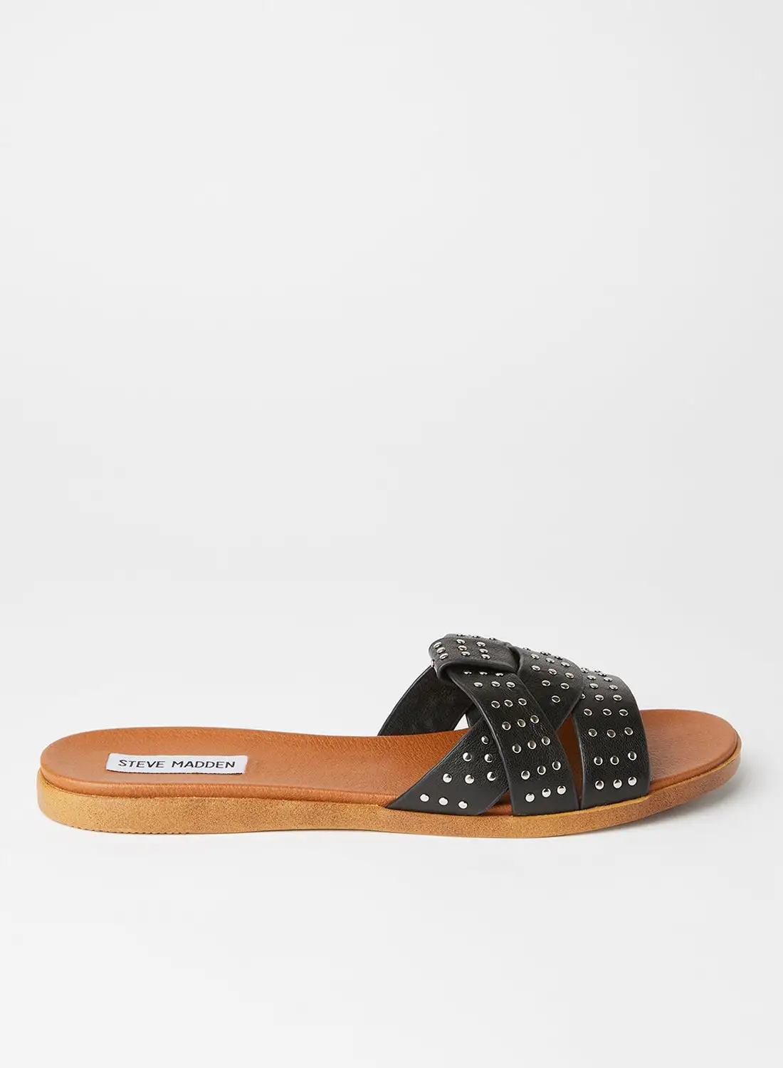 STEVE MADDEN Vivien Flat Sandals Black