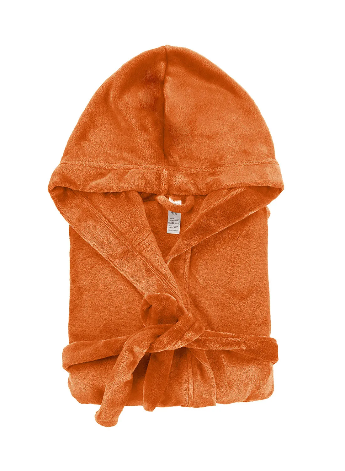 Bebi Bebi Kids Bathroom Towel Set - 240 GSM 100% Cotton - Orange Color - Lightweight - Kids Hooded Comfortable - For Girls & Boys - 1 Piece Orange