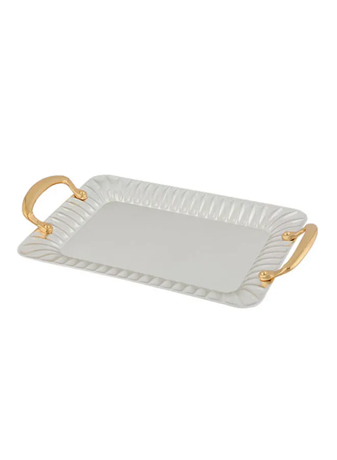 Alsaif Square Shape Tray Gold/Silver