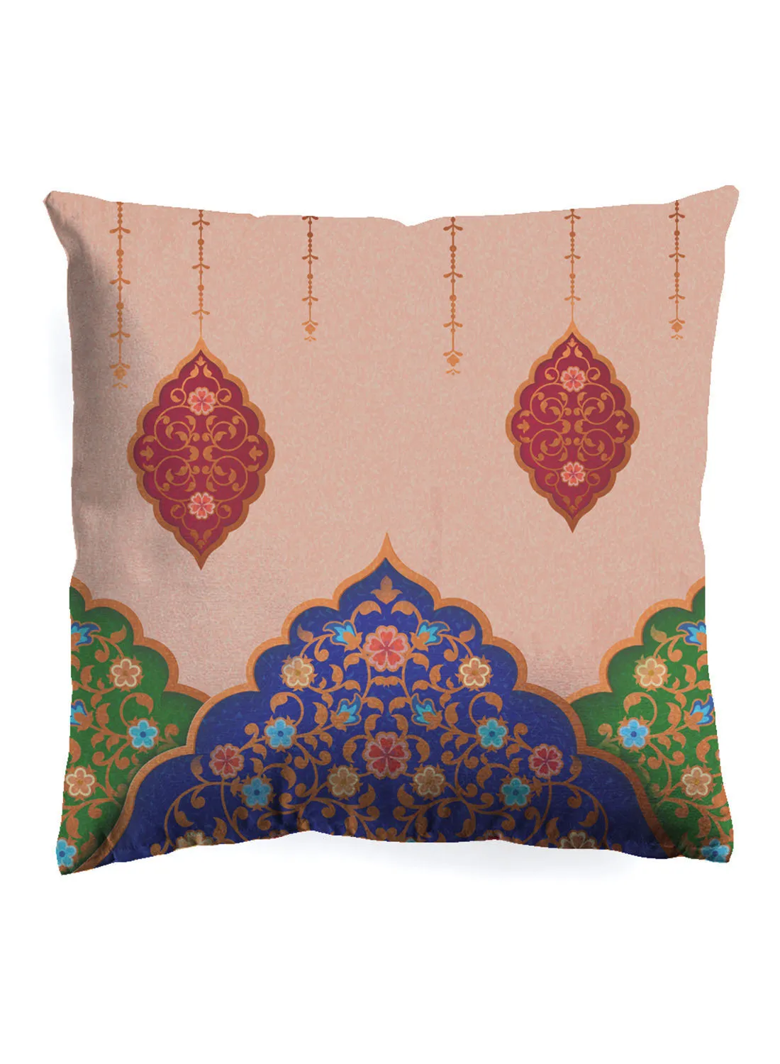 noon east Decorative Cushion , Size 45X45 Cm Kanyla - 100% Cotton Cover Microfiber Infill Bedroom Or Living Room Decoration