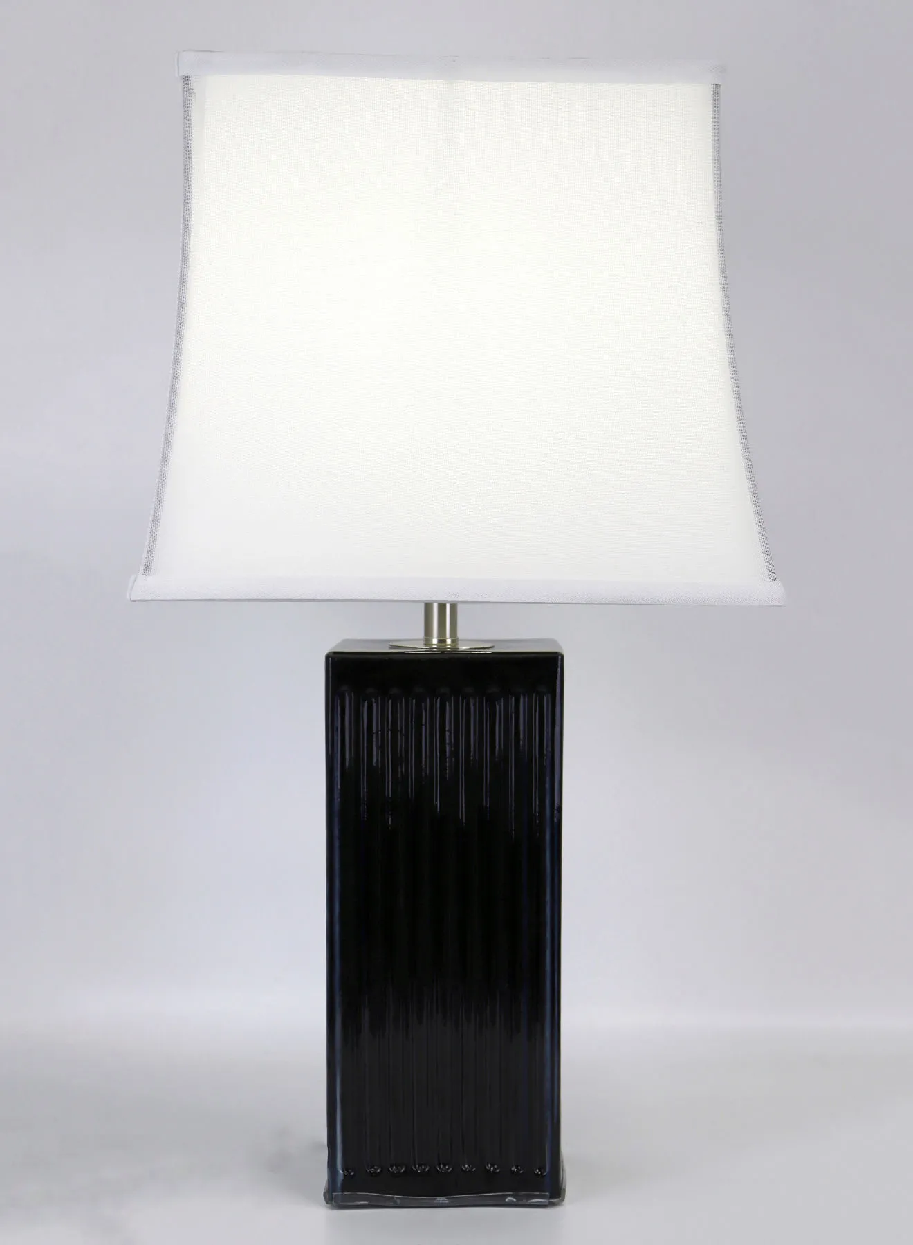 مصباح طاولة زجاجي بتصميم عصري من ebb & flow مادة فاخرة فريدة من نوعها ذات جودة عالية لمنزل أنيق مثالي RSN71010-A بني غامق 13 × 24